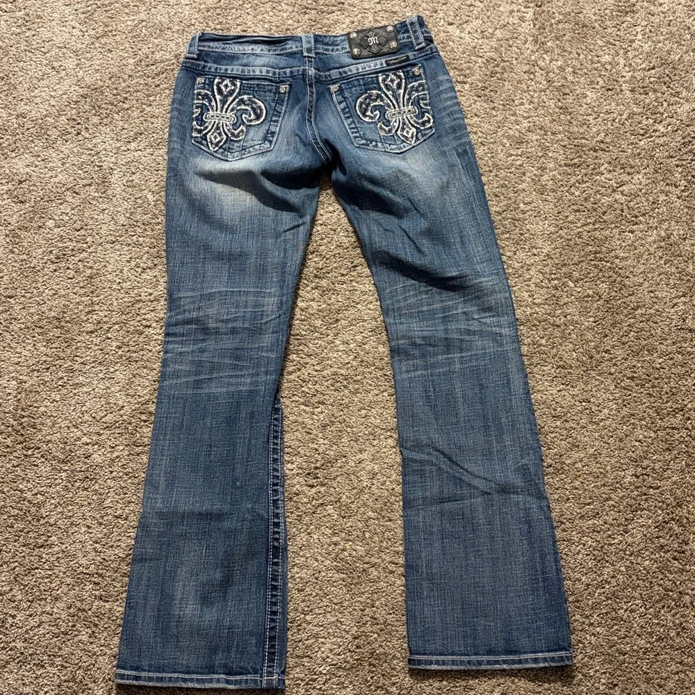 Miss Me Women’s Mid‎ Rise Medium Faded Wash Boot Cut Jeans Size 30